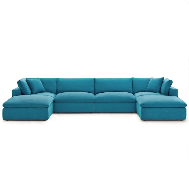 Wood Copper Grove Hrazdan Down-filled 6-piece Sectional Sofa Set