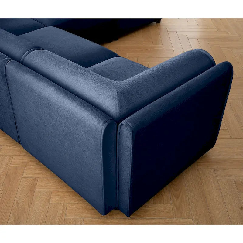Fabric 142.5 Chenille Upholstered U-Shaped Modar Sectional Sofa with Storage Seat, DIY Combination - image 19