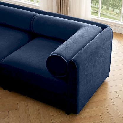 Fabric 142.5 Chenille Upholstered U-Shaped Modar Sectional Sofa with Storage Seat, DIY Combination - image 20