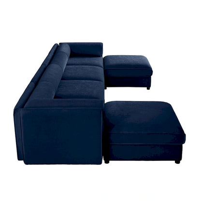Fabric 142.5 Chenille Upholstered U-Shaped Modar Sectional Sofa with Storage Seat, DIY Combination - image 28