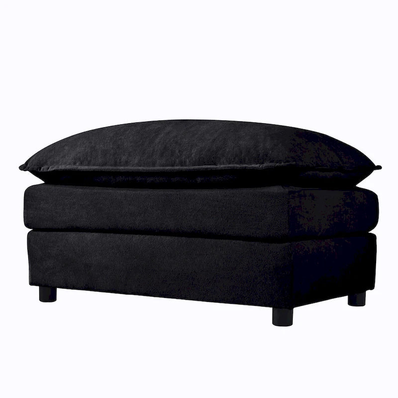 Wood 109.45 Chenille Upholstered L-Shaped Modar Sectional Sofa with Double-Layer Cushions, DIY Combination - image 32