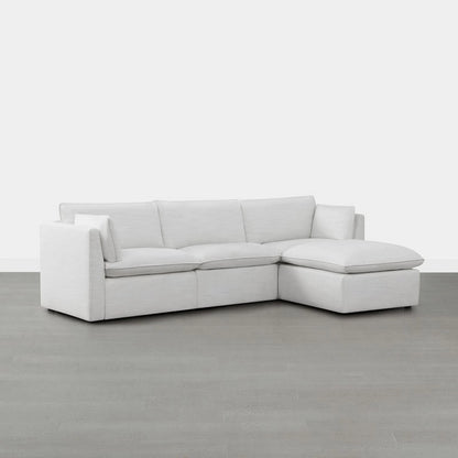Wood Cypress L-shape Sectional Couches Modar Sofa with Ottoman - image 7
