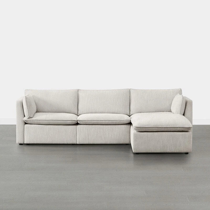 Wood Cypress L-shape Sectional Couches Modar Sofa with Ottoman - image 17