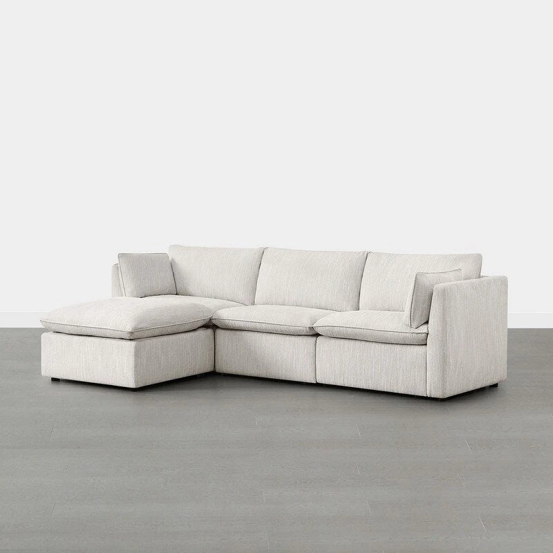Wood Cypress L-shape Sectional Couches Modar Sofa with Ottoman - image 18