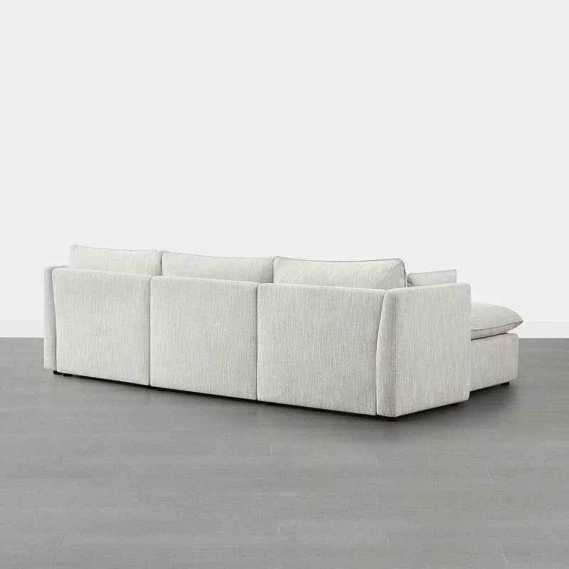 Wood Cypress L-shape Sectional Couches Modar Sofa with Ottoman - image 20