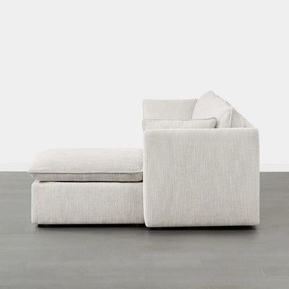Wood Cypress L-shape Sectional Couches Modar Sofa with Ottoman - image 21