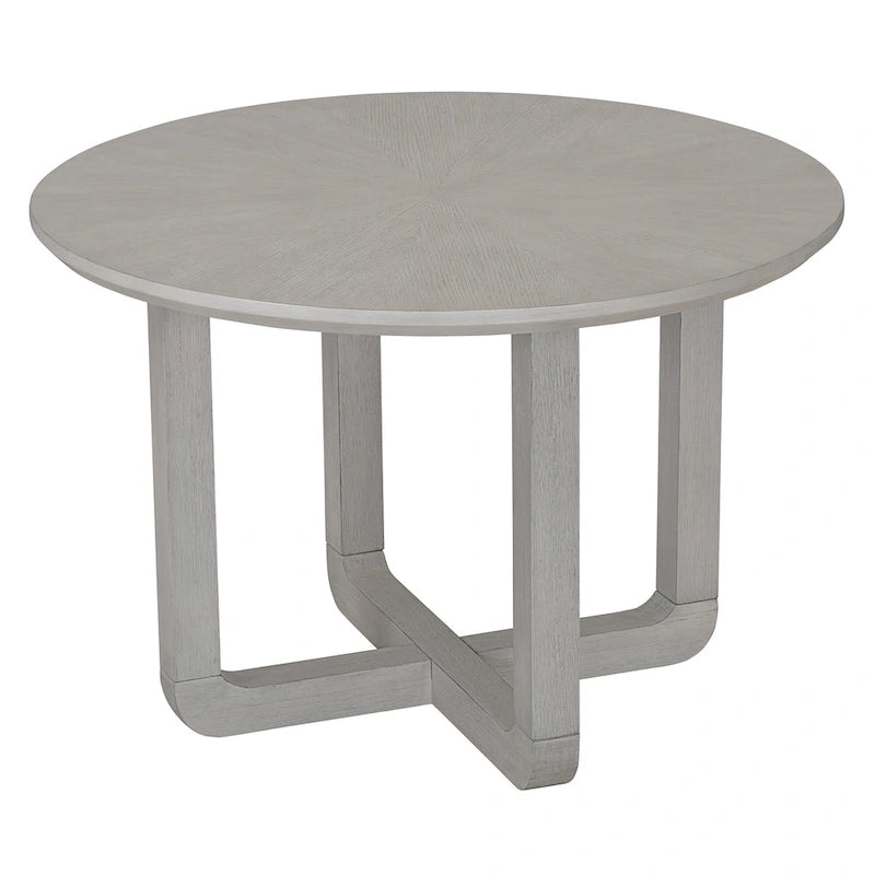 Engineered Wood 5-Piece Round Dining Table Set Vintage Wood Dining Table and Chair Set with Radial Wood Grain for Dining Room Kitchen - image 13