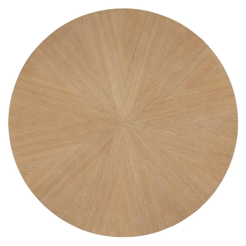 Engineered Wood 5-Piece Round Dining Table Set Vintage Wood Dining Table and Chair Set with Radial Wood Grain for Dining Room Kitchen - image 24