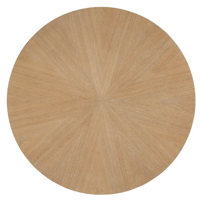 Engineered Wood 5-Piece Round Dining Table Set Vintage Wood Dining Table and Chair Set with Radial Wood Grain for Dining Room Kitchen - image 24