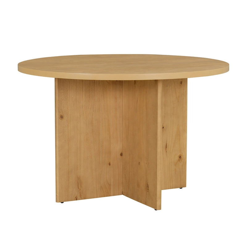 Engineered Wood 4 People Round Dining Table Set, 5 Piece Kitchen Table Set with Round Dining Table and 4 Upholstered Dining Chairs - image 22