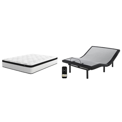 Metal Signature Design by Chime 12 Inch Hybrid Black/White 2-Piece Mattress Package - image 1