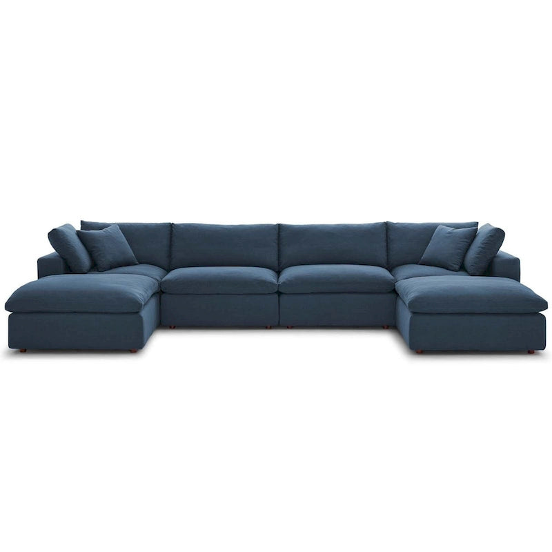 Wood Copper Grove Hrazdan Down-filled 6-piece Sectional Sofa Set - image 2