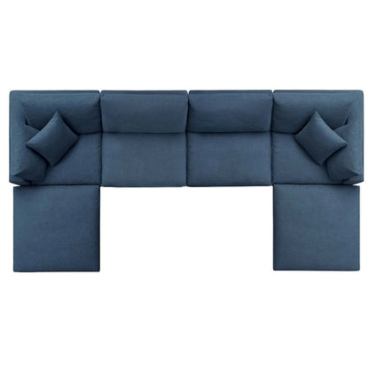 Wood Copper Grove Hrazdan Down-filled 6-piece Sectional Sofa Set - image 3