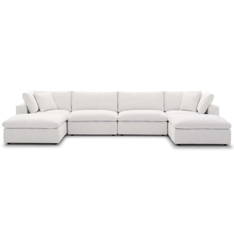 Wood Copper Grove Hrazdan Down-filled 6-piece Sectional Sofa Set - image 8