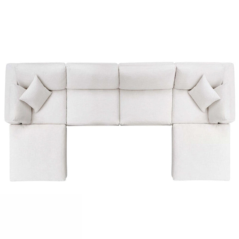 Wood Copper Grove Hrazdan Down-filled 6-piece Sectional Sofa Set - image 9