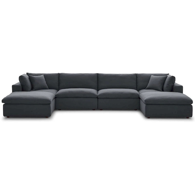 Wood Copper Grove Hrazdan Down-filled 6-piece Sectional Sofa Set - image 12