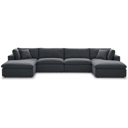Wood Copper Grove Hrazdan Down-filled 6-piece Sectional Sofa Set - image 12