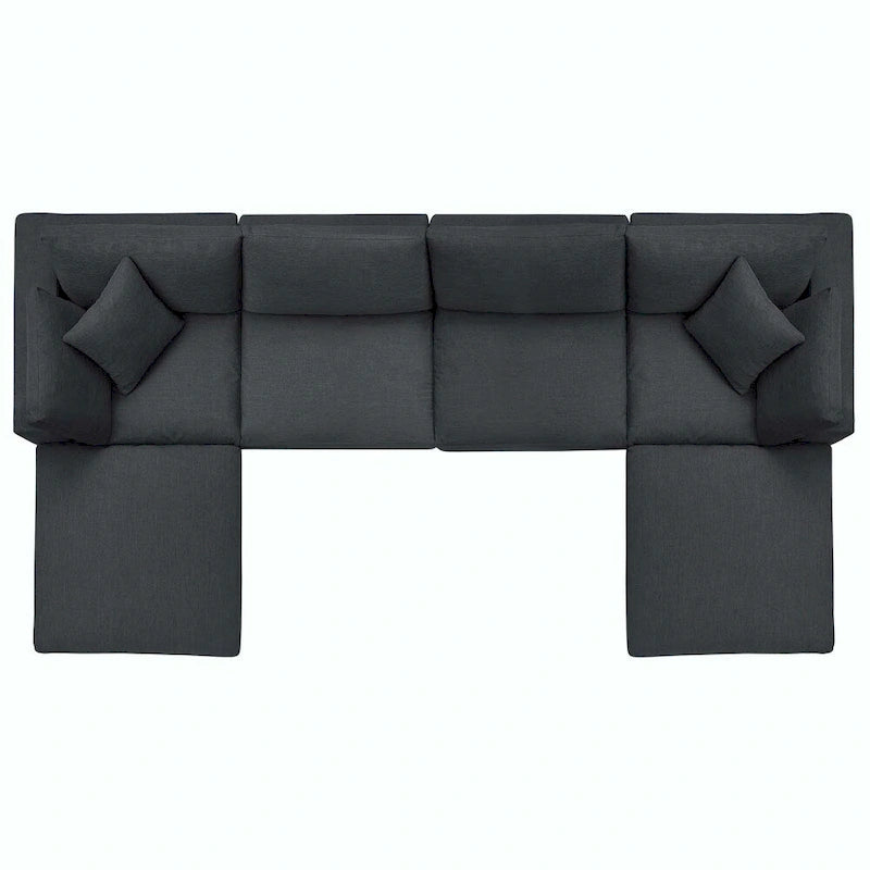 Wood Copper Grove Hrazdan Down-filled 6-piece Sectional Sofa Set - image 13
