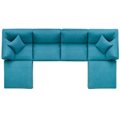 Wood Copper Grove Hrazdan Down-filled 6-piece Sectional Sofa Set - image 17