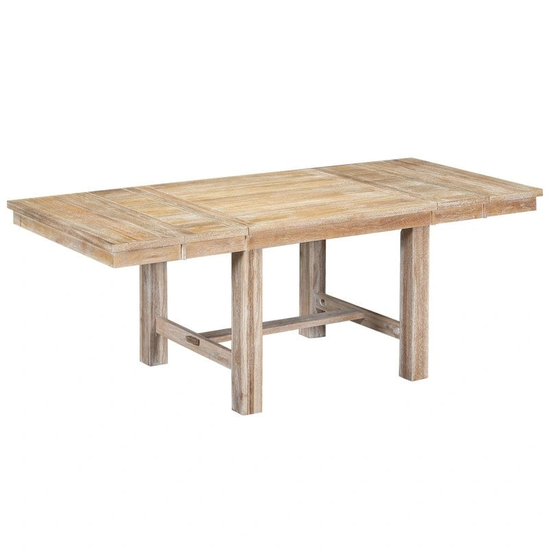 Engineered Wood 6-Piece Dining Kitchen Table Set, Extendable Wood Dining Table, 4 Upholstered Dining Chairs and Bench, Two 11 Removable Leaf - image 15