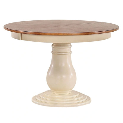 Wood Antiqued Caramel Biscotti Napoleon Back 7-Piece Bella Dining Set - image 2