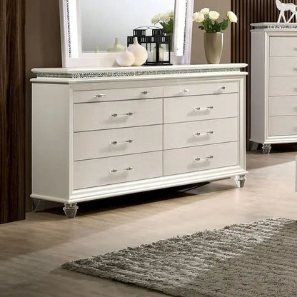 Engineered Wood Xian Contemporary 56-inch Wide 8-Drawer Solid Wood Dresser by Furniture of America - image 7