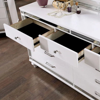 Engineered Wood Derc Contemporary 2-piece 7-Drawer Dresser and Mirror Set by Furniture of America - image 4