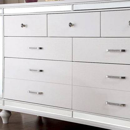 Engineered Wood Derc Contemporary 2-piece 7-Drawer Dresser and Mirror Set by Furniture of America - image 5