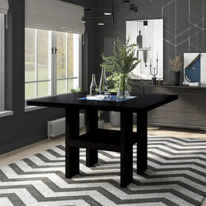 Solid Wood Strick & Bolton Lange 54-inch Square Light-up Counter Height Wood Dining Table - image 2