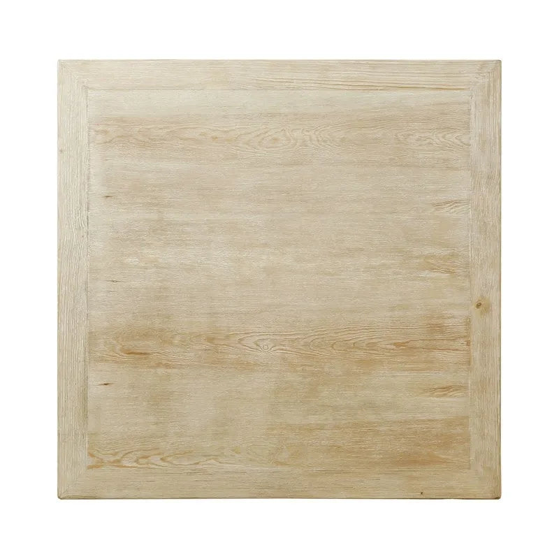 Artissance 39.4L Square Weathered White Washed Wood Indoor Peking Grand Framed Coffee Table - image 2