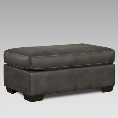Leather Roundhill Furniture Tirana Contemporary Fabric Pillow- Arm 4-Piece Sofa Set in Sequoia Ash - image 7