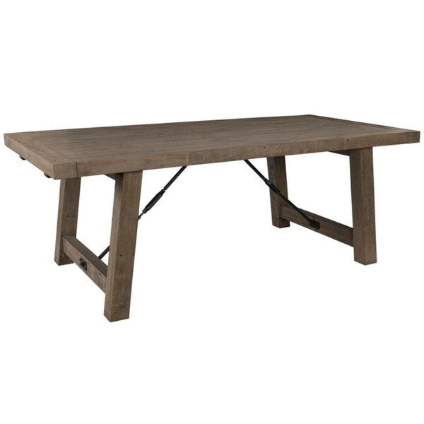 Solid Wood Carbon Loft Pallero Reclaimed Pine 82-inch Extension Dining Table - image 5