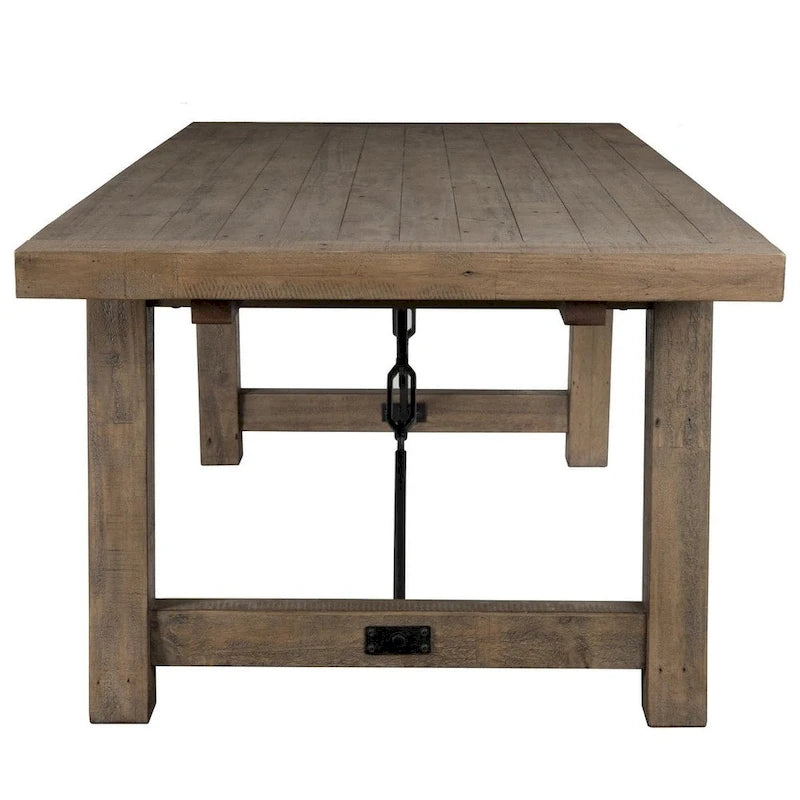 Solid Wood Carbon Loft Pallero Reclaimed Pine 82-inch Extension Dining Table - image 6