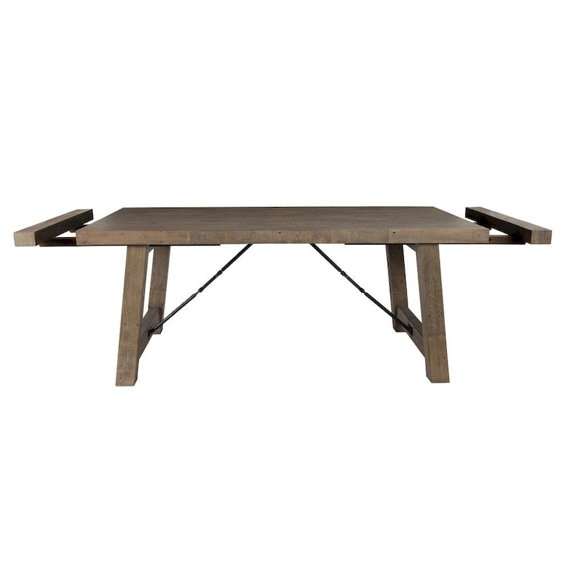 Solid Wood Carbon Loft Pallero Reclaimed Pine 82-inch Extension Dining Table - image 8