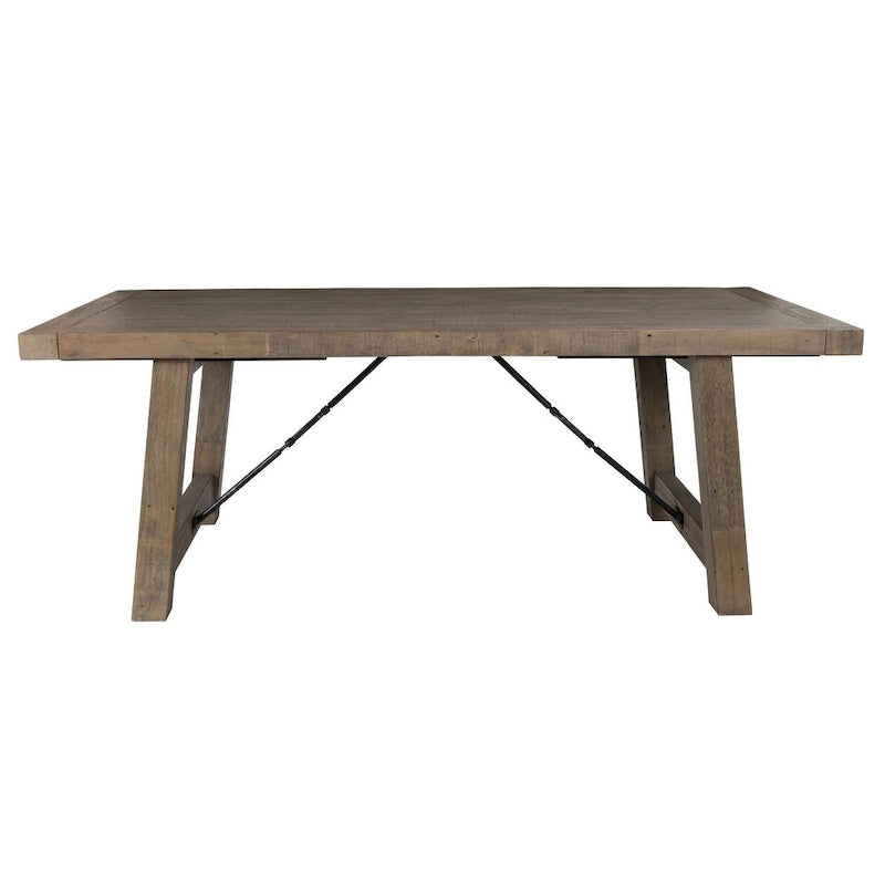 Solid Wood Carbon Loft Pallero Reclaimed Pine 82-inch Extension Dining Table - image 10