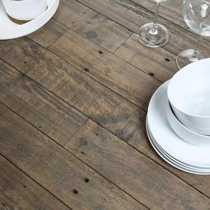 Solid Wood Carbon Loft Pallero Reclaimed Pine 82-inch Extension Dining Table - image 13
