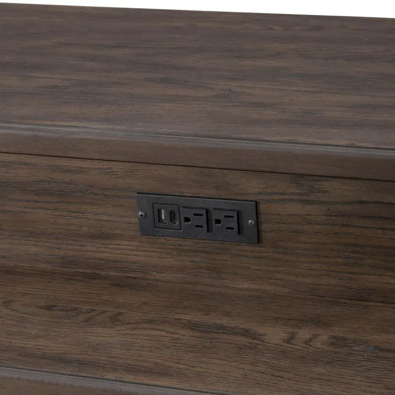 Wood Paradise Valley Saddle Brown 4 Piece Console Table Set - image 8
