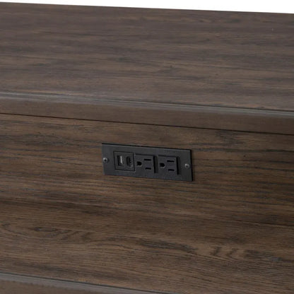 Wood Paradise Valley Saddle Brown 4 Piece Console Table Set - image 8