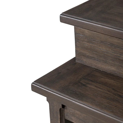 Wood Paradise Valley Saddle Brown 4 Piece Console Table Set - image 9