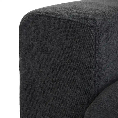 Solid Wood 160.6 Modern Linen Sectional Sofa4-seater Modar Couch with Storage Ottoman for Living Room. - image 7