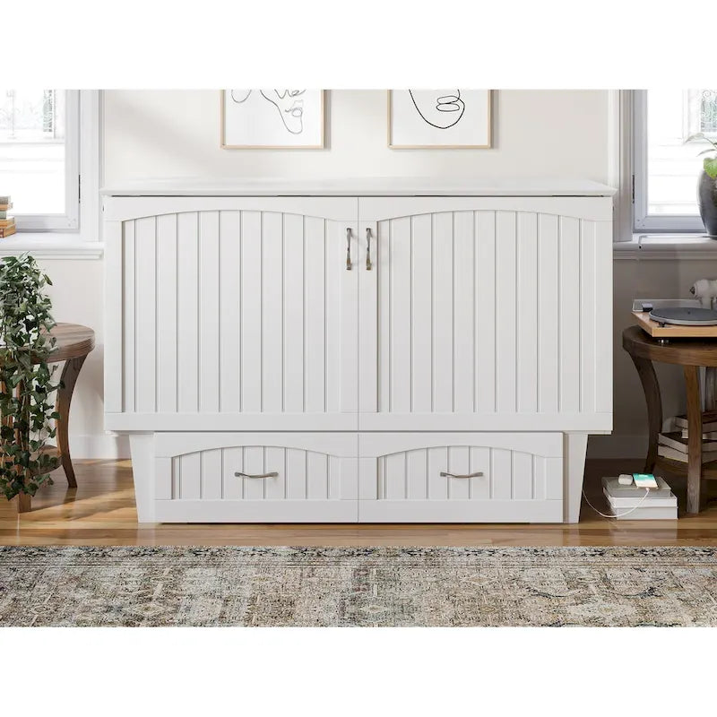 Sydney Queen Solid Wood Murphy Bed Chest with Mattress - image 2