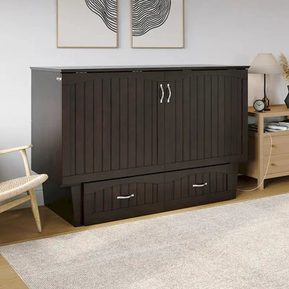 Sydney Queen Solid Wood Murphy Bed Chest with Mattress - image 4
