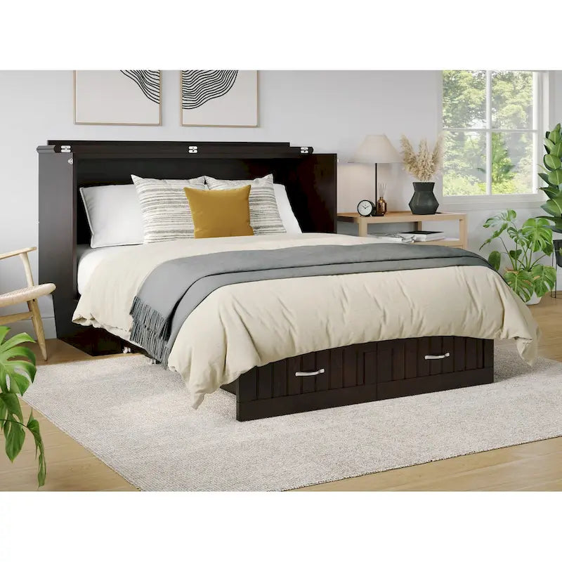 Sydney Queen Solid Wood Murphy Bed Chest with Mattress - image 5