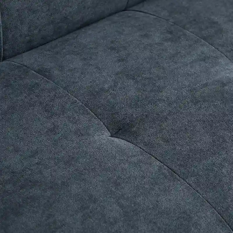 Solid Wood 82.3 Width Modern Velvet Sofa Jeweled Buttons Tufted Square Arm Couch,2 Pillows Included,Beige,4 colors - image 13
