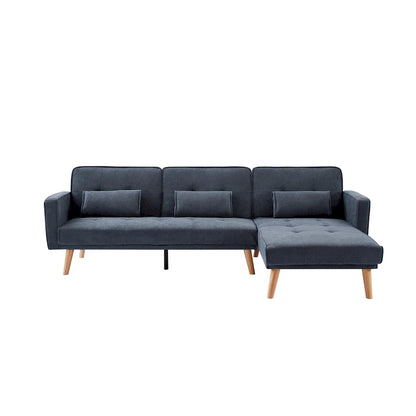 Solid Wood 82.3 Width Modern Velvet Sofa Jeweled Buttons Tufted Square Arm Couch,2 Pillows Included,Beige,4 colors - image 15