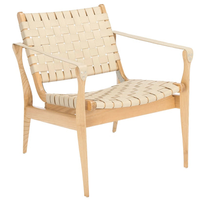Wood Couture Zenica Leather Safari Chair - 24.5 W x 30 L x 30 H - 25W x 30D x 30H - image 10
