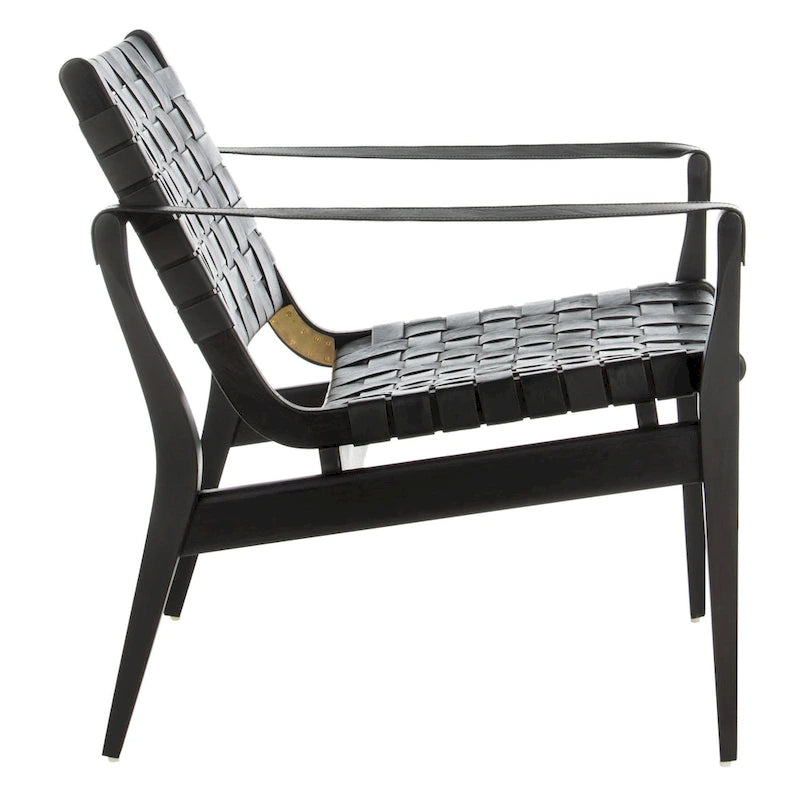 Wood Couture Zenica Leather Safari Chair - 24.5 W x 30 L x 30 H - 25W x 30D x 30H - image 18