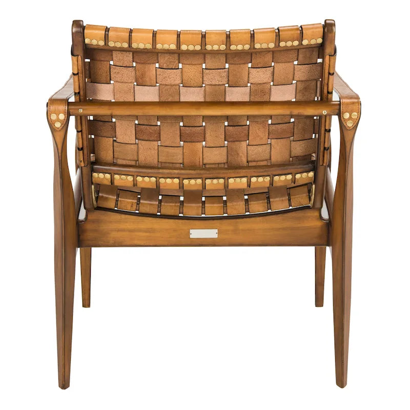 Wood Couture Zenica Leather Safari Chair - 24.5 W x 30 L x 30 H - 25W x 30D x 30H - image 19
