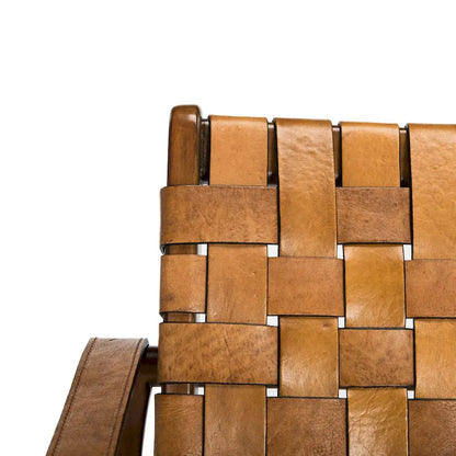 Wood Couture Zenica Leather Safari Chair - 24.5 W x 30 L x 30 H - 25W x 30D x 30H - image 21