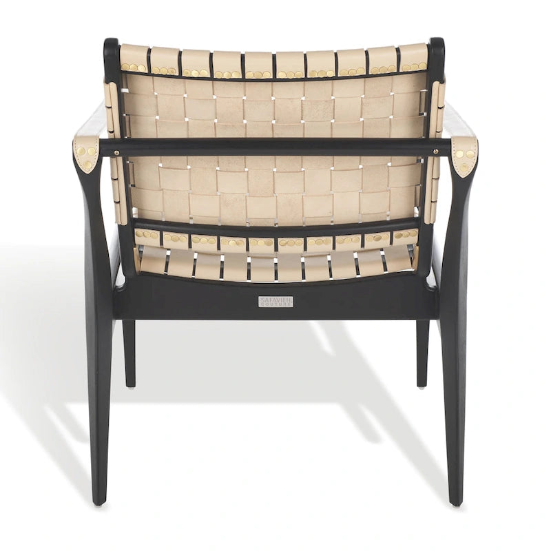 Wood Couture Zenica Leather Safari Chair - 24.5 W x 30 L x 30 H - 25W x 30D x 30H - image 26